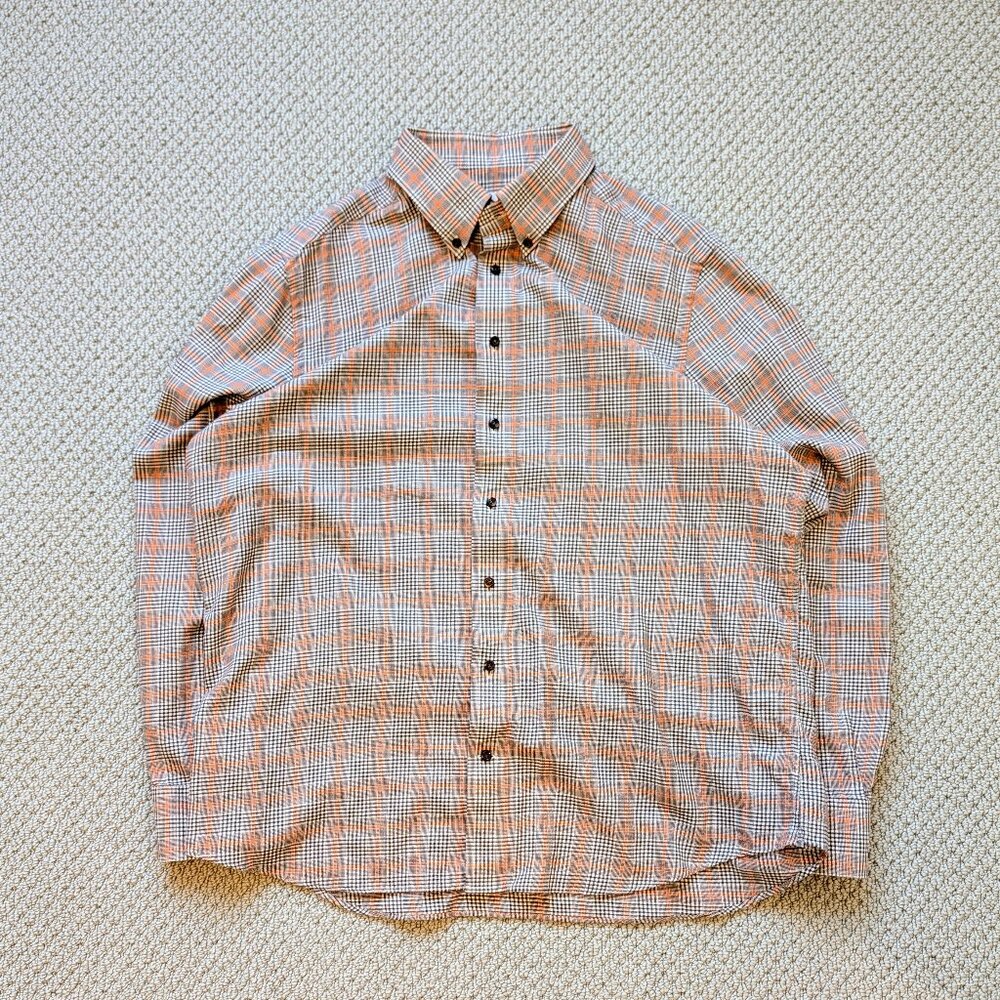 Emanuel Berg Modern Fit Plaid Shirt XL